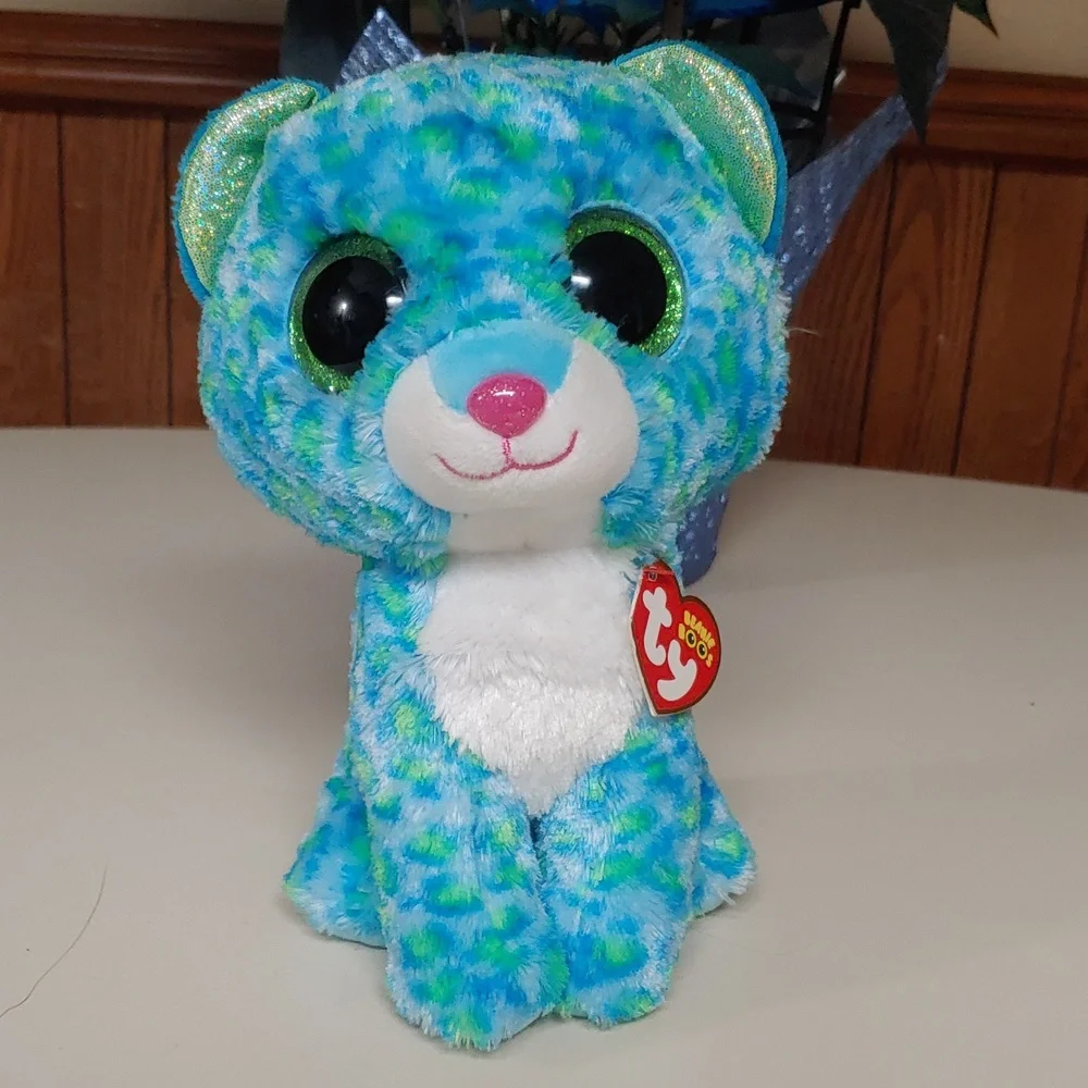 Ty 🆕 Beanie Boo's Leona The Cat Stuffed Animal Toy